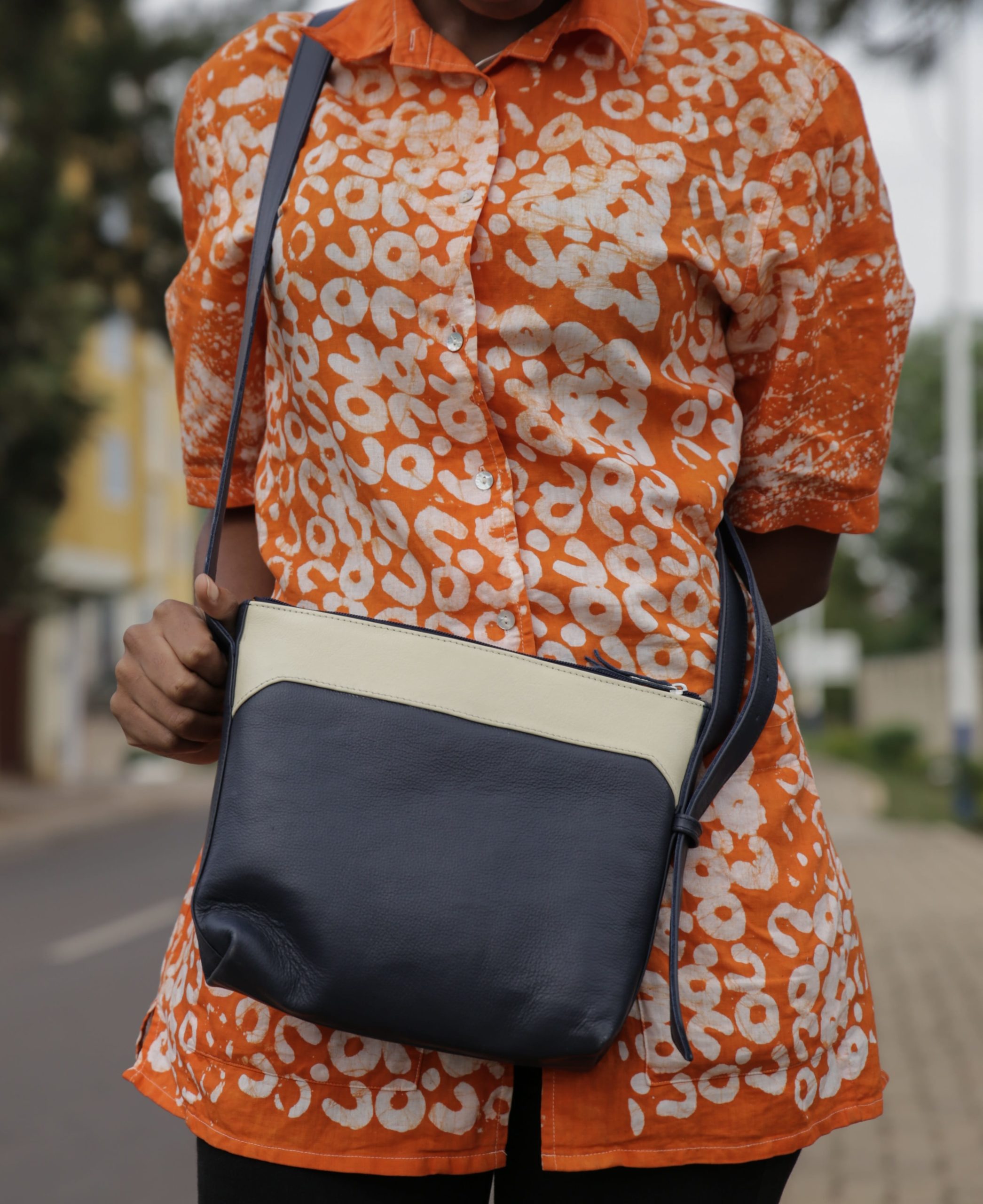 Misha two-tone crossbody